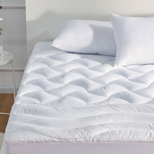 Premium Zoned Cooling Mattress Pad - White