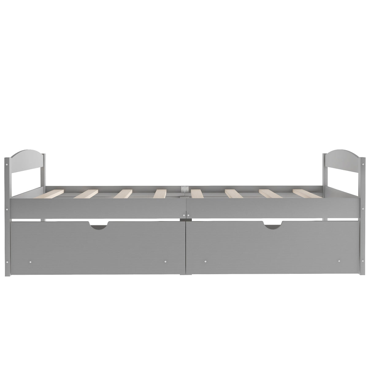 Twin Size Platform Bed With Two Drawers