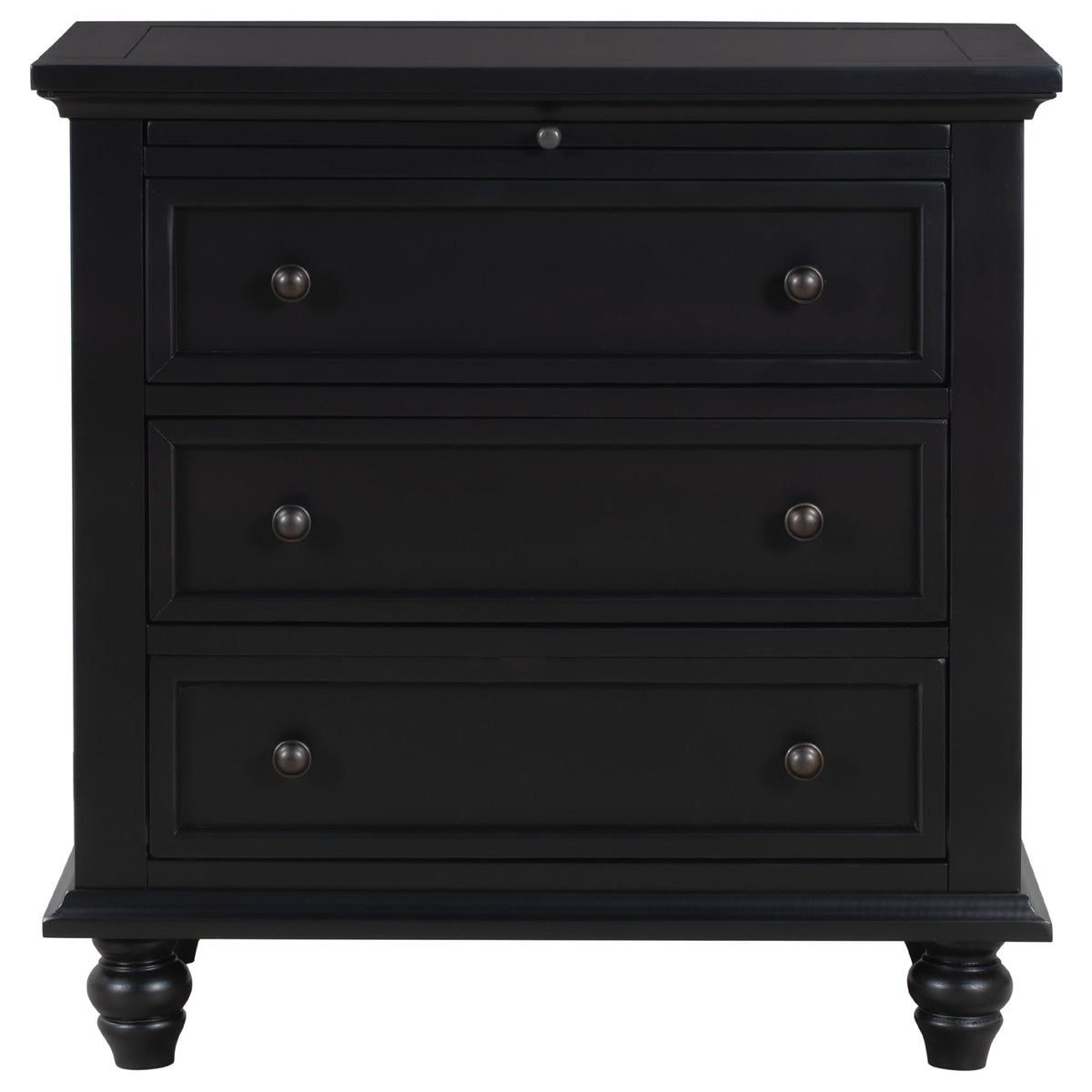 U_STYLE 27.6'' Painted Nightstand with Pull-Out Tray
