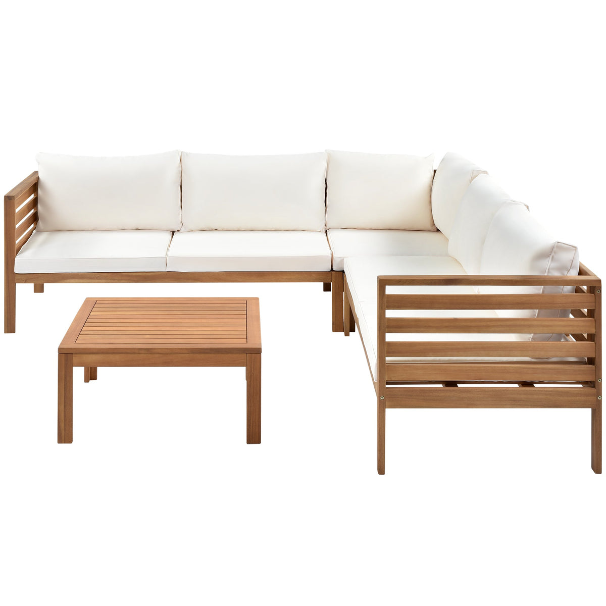 Wood Structure Outdoor Sofa Set
