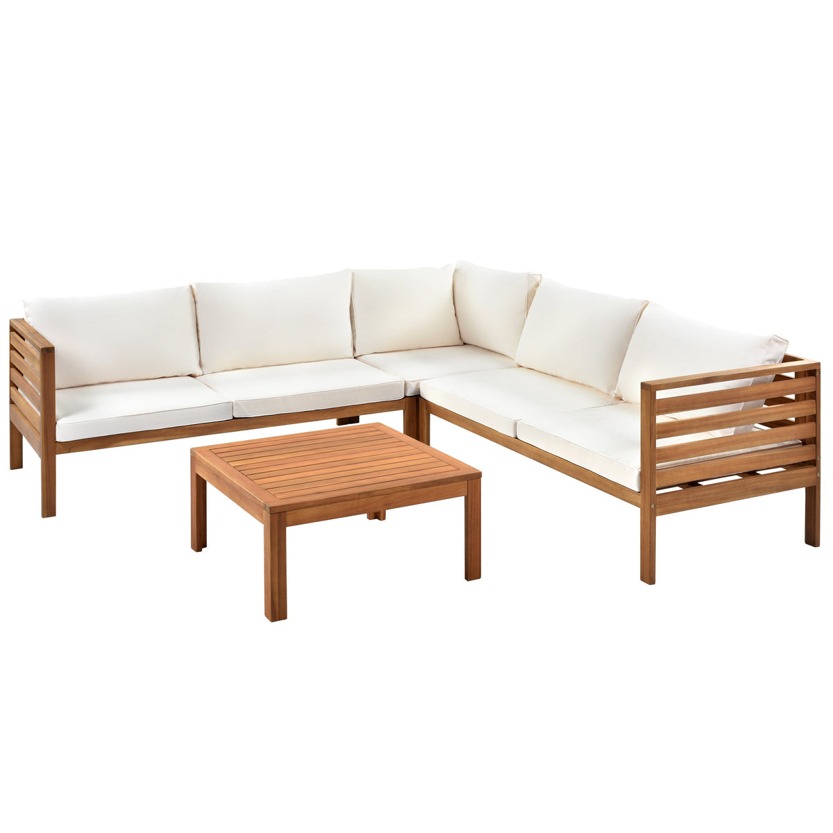 Wood Structure Outdoor Sofa Set