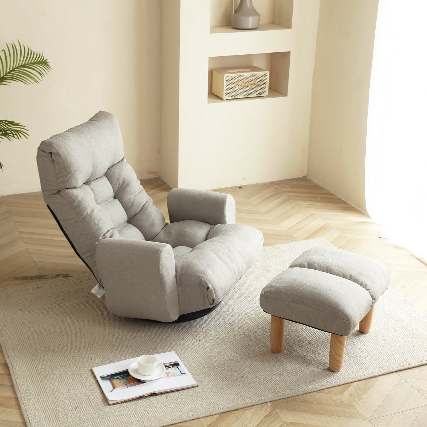Adjustable Head and Waist Game Lounge Chair