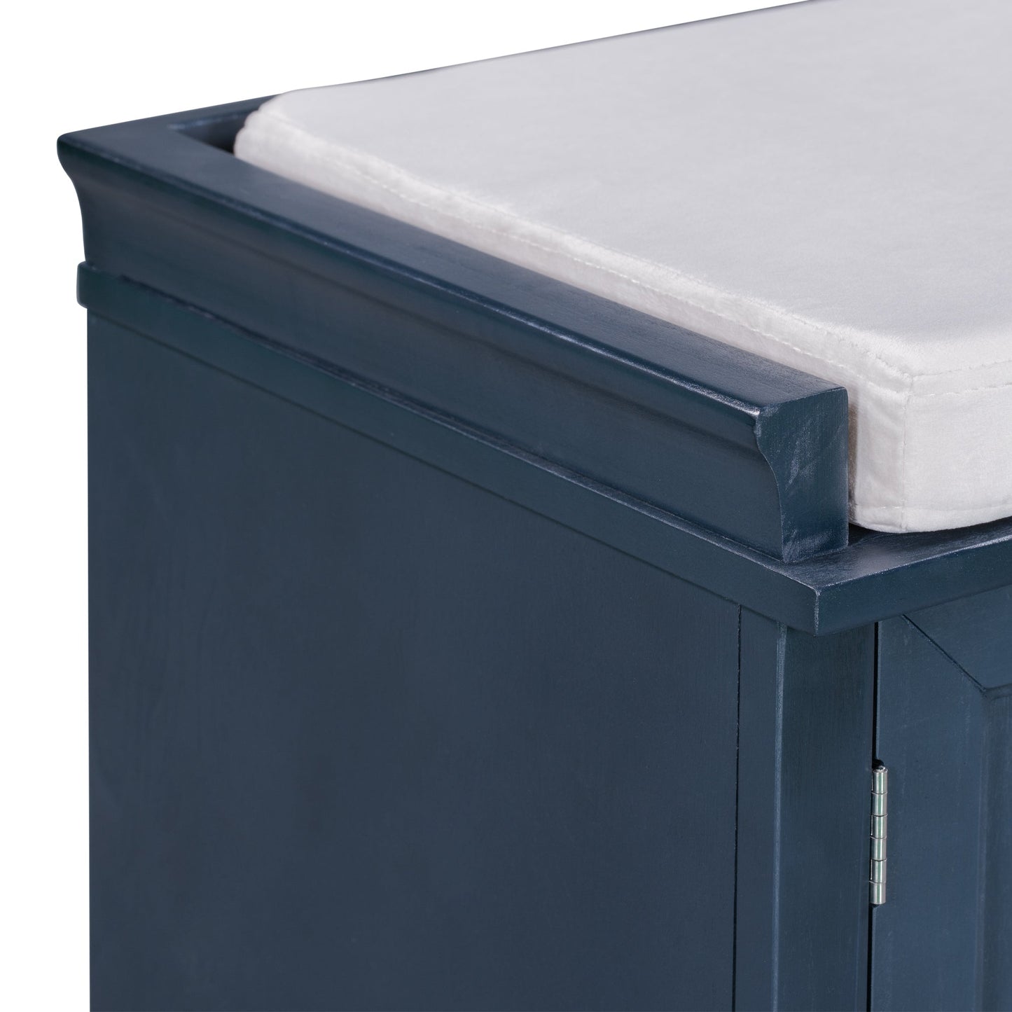 TREXM Storage Bench with 2 Drawers and 2 Cabinets