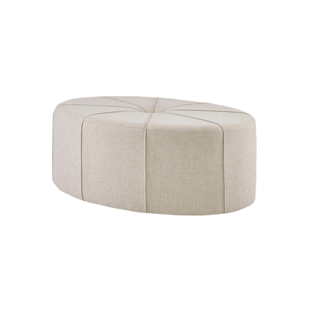 48" Polyester Fabric Large Cocktail Ottoman