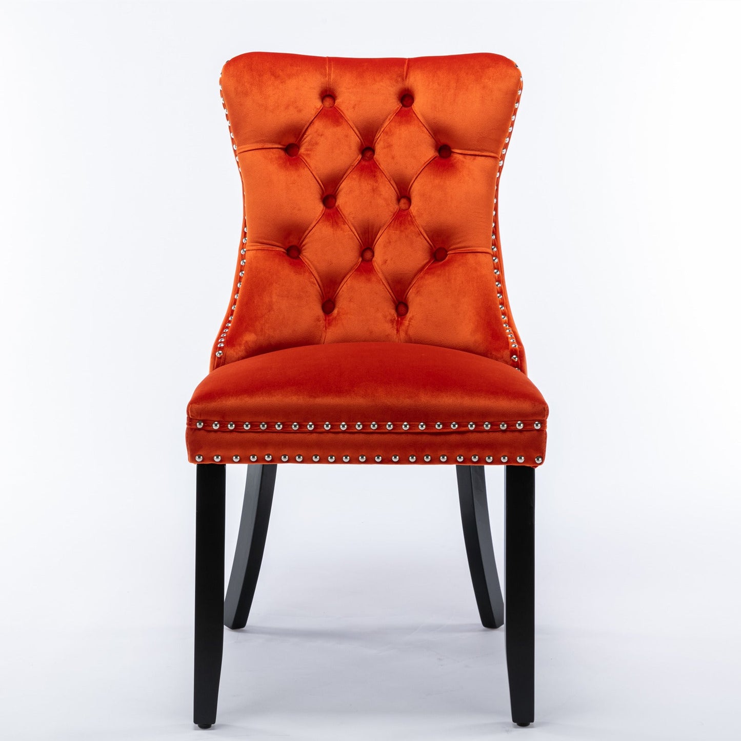 Nikki Collection Modern Velvet Upholstered Dining Chair Set