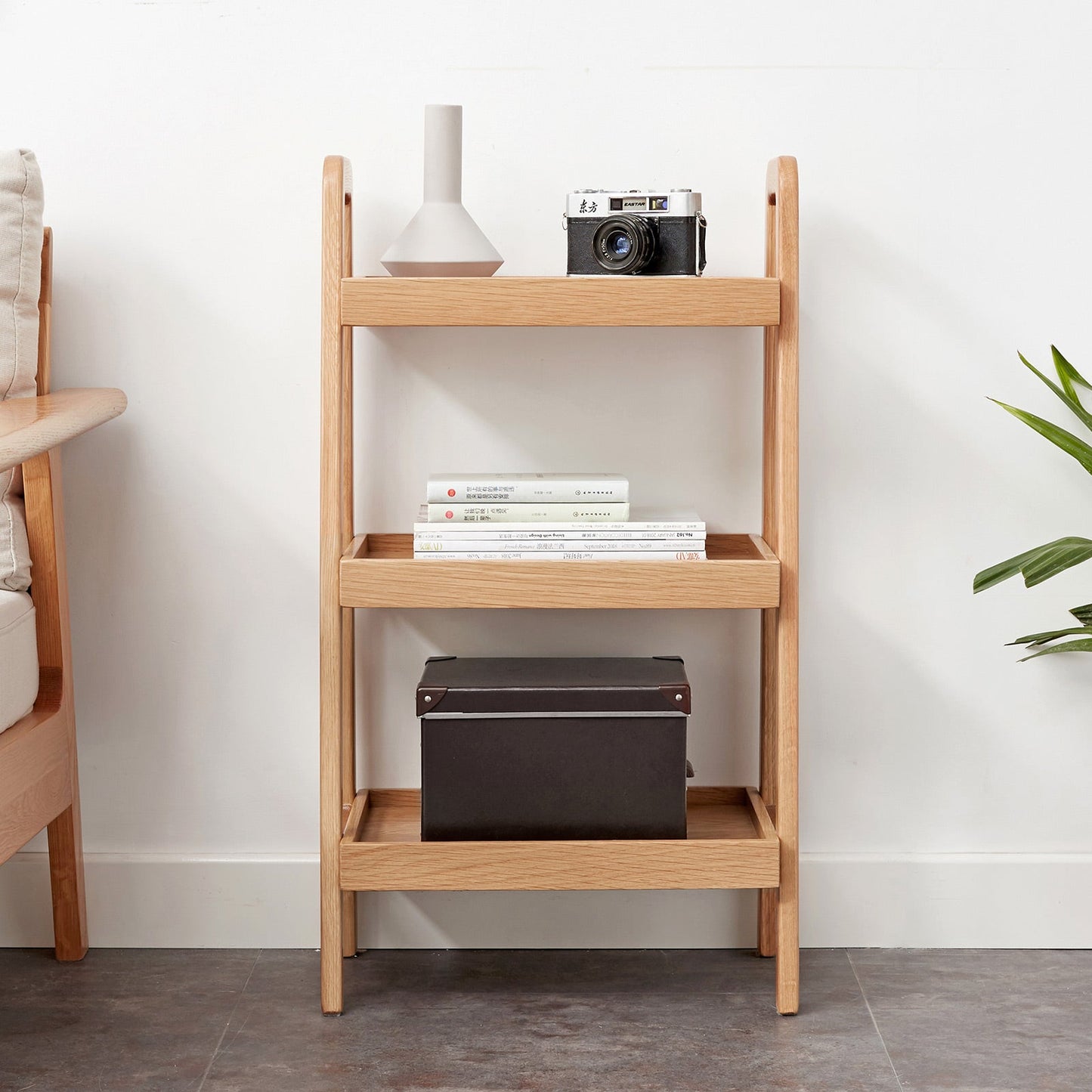 3-Tier Beech Wood Shoe Rack - Premium Storage Organizer