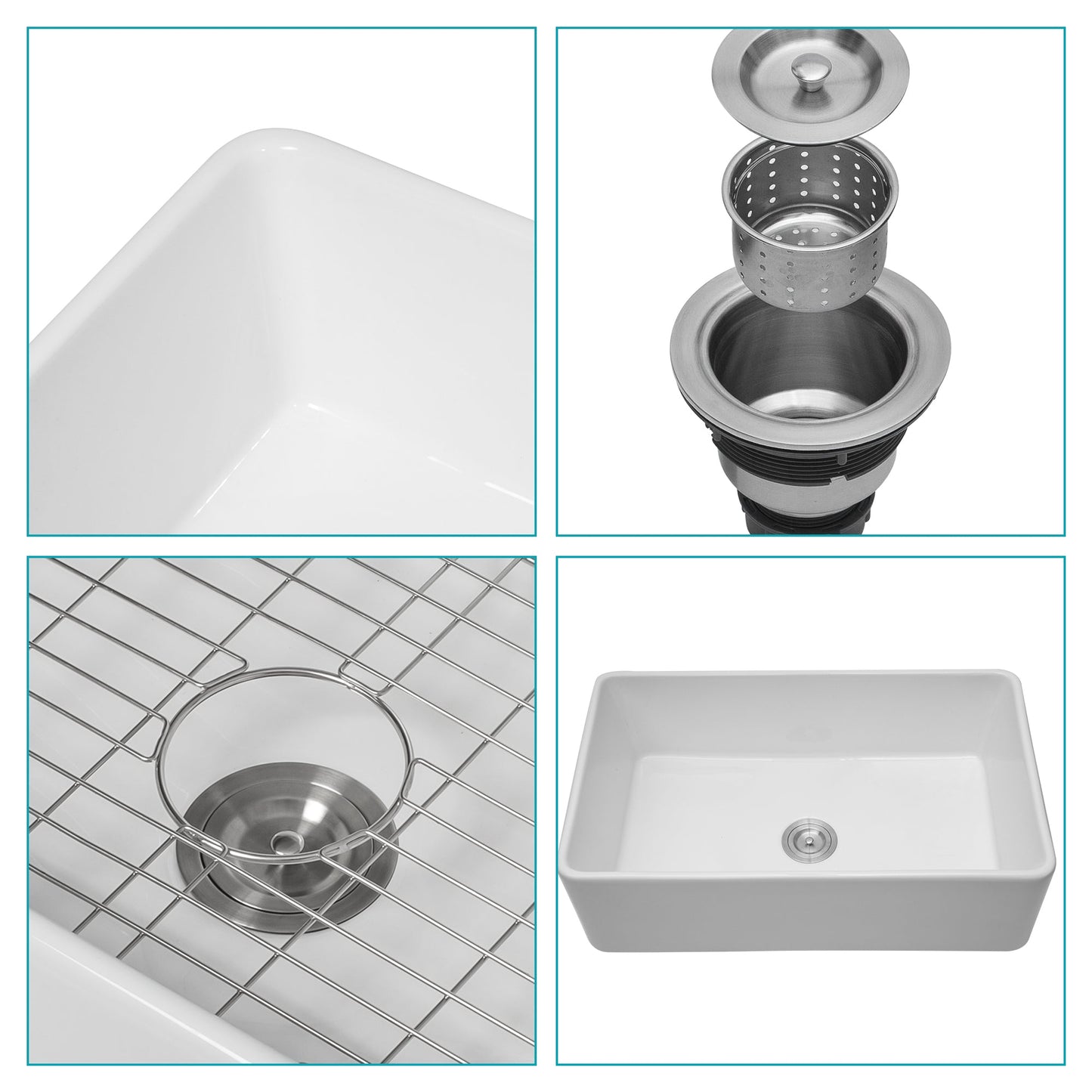 Farmhouse Ceramic Kitchen Sink
