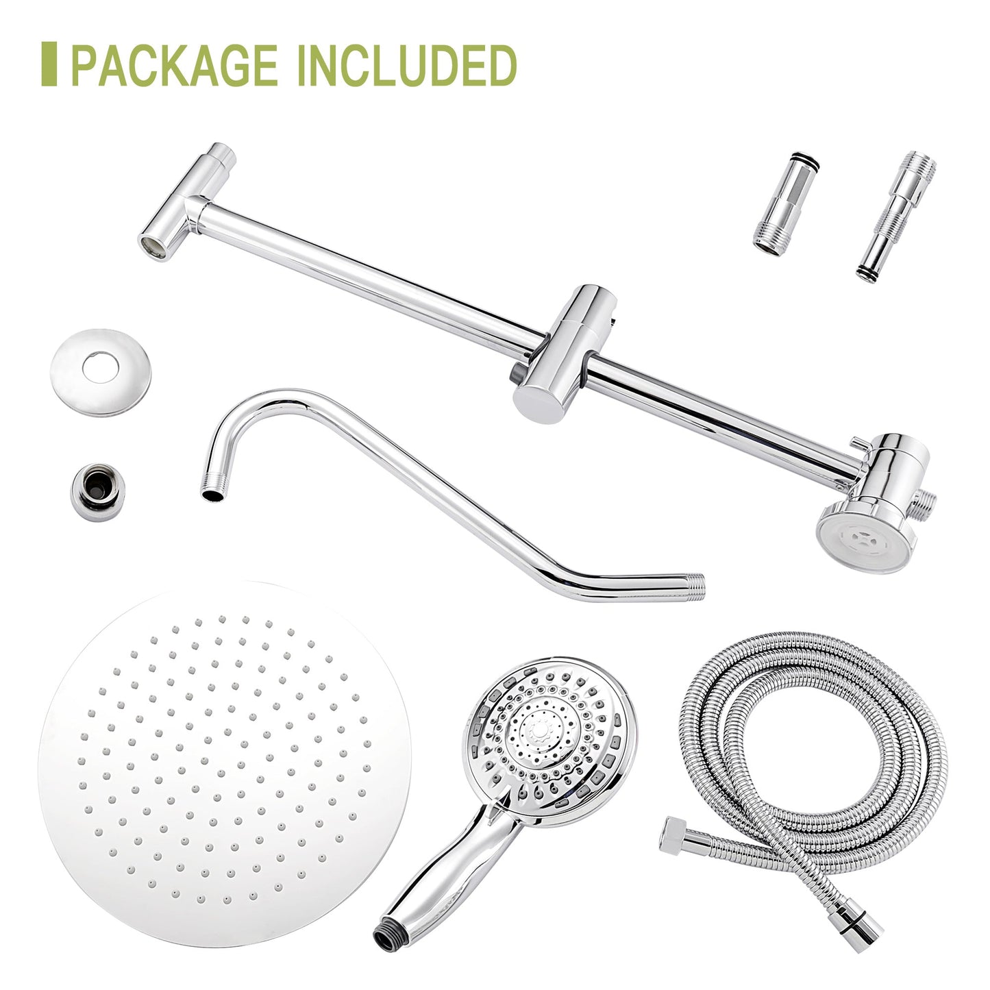 Shower Set - 10inch Overhead Shower and Hand Shower