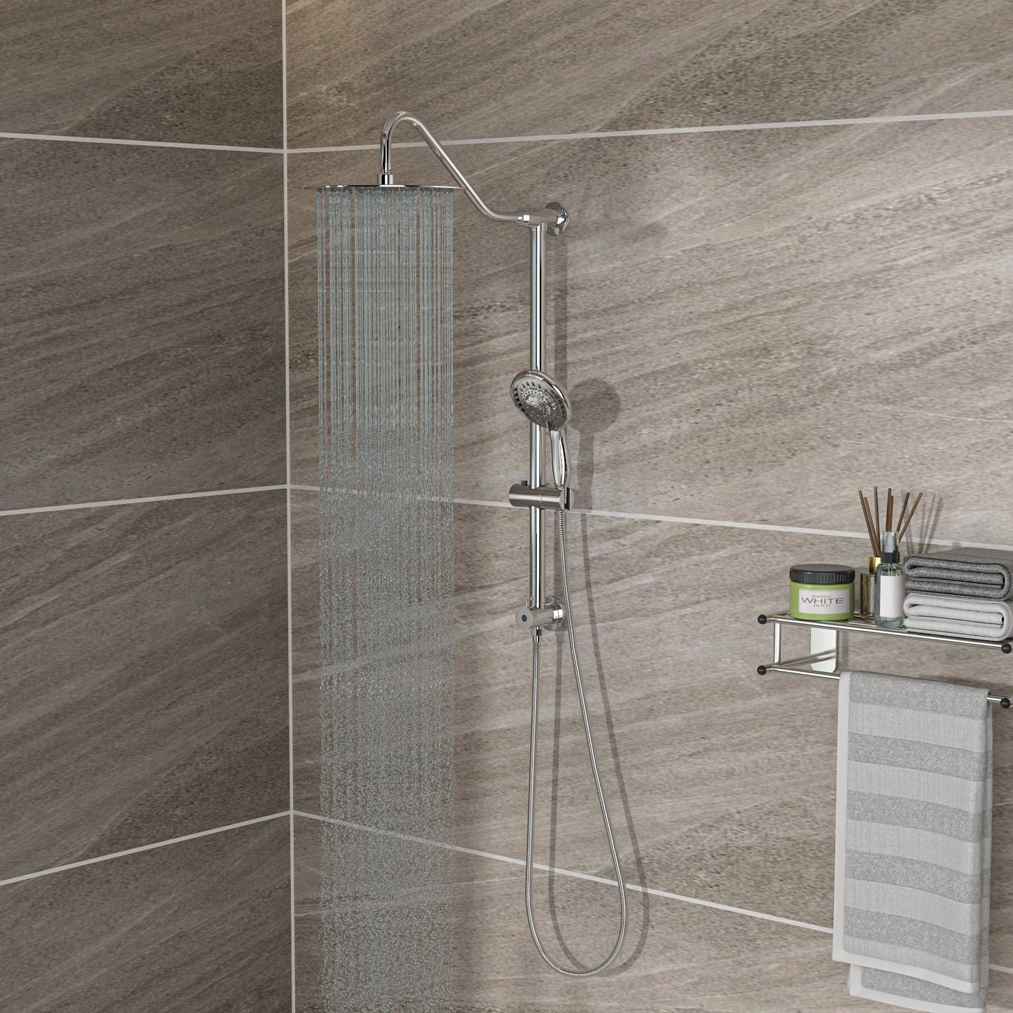 Shower Set - 10inch Overhead Shower and Hand Shower
