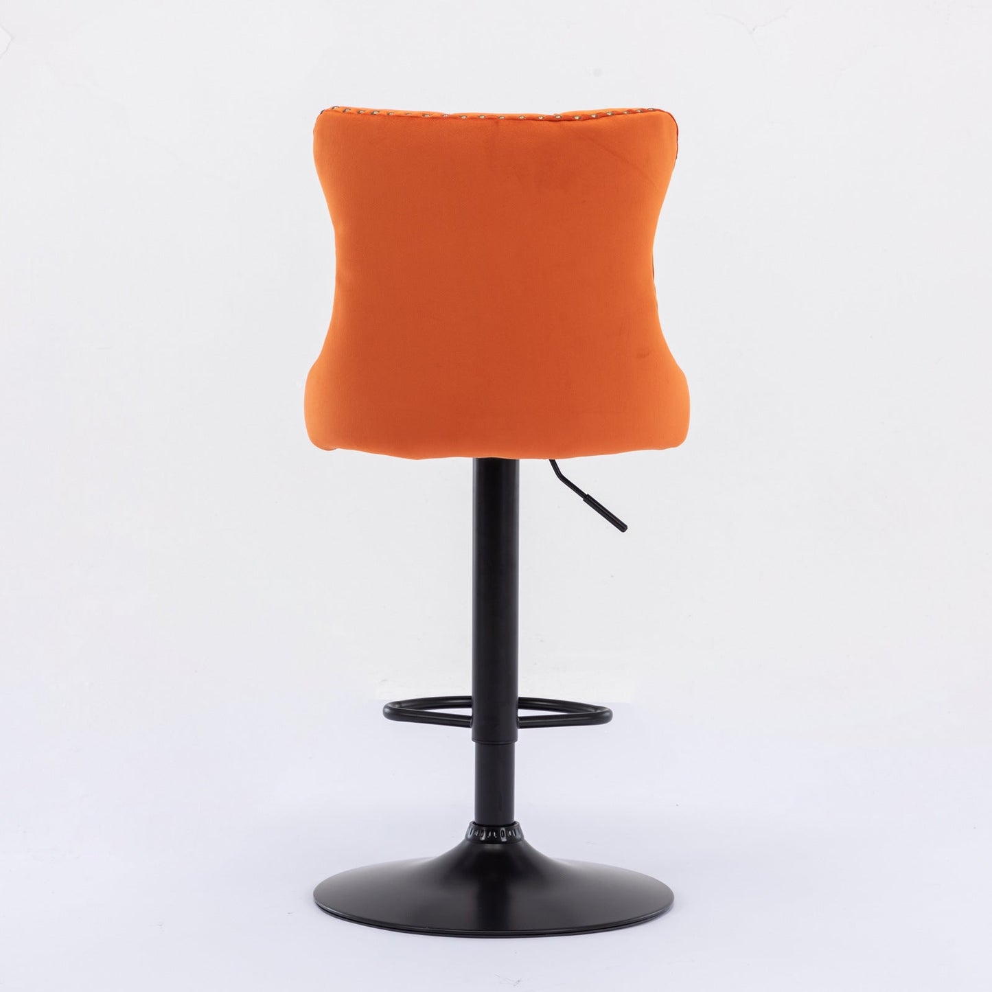 Swivel Velvet Barstools - Adjustable Height for Home Pub and Kitchen