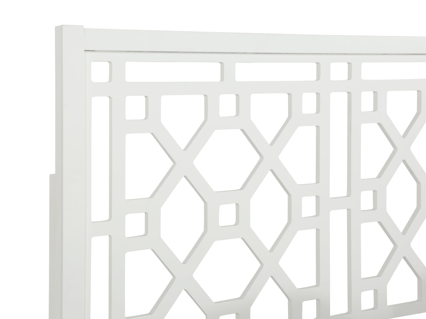 Tabor Chippendale White Headboard