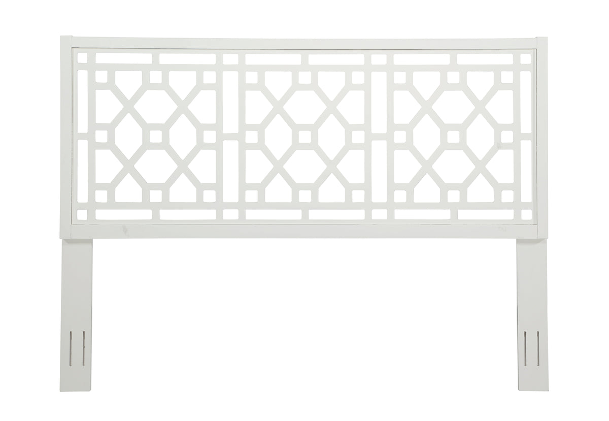 Tabor Chippendale White Headboard