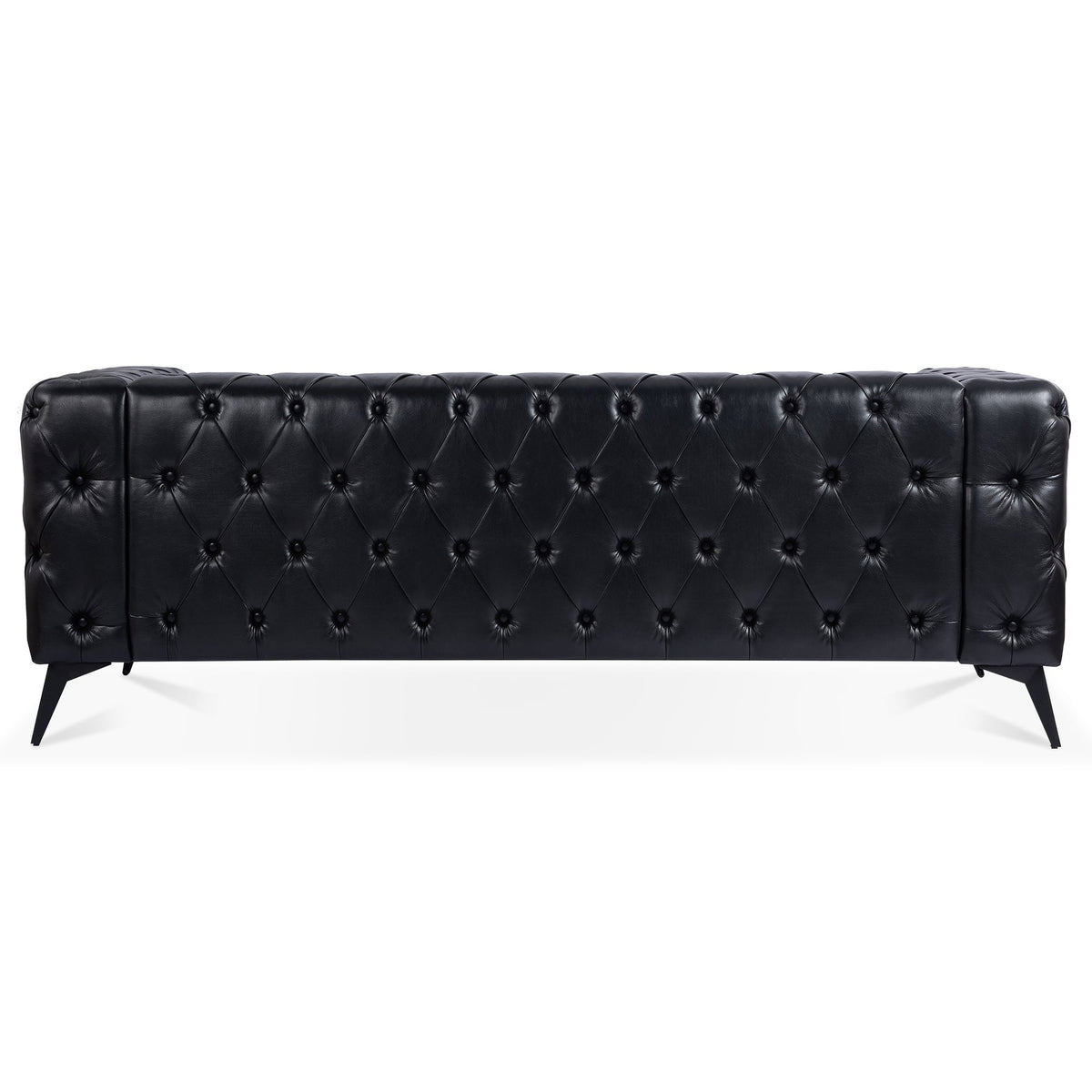 84.06 Inch Width Traditional Square Arm Removable Cushion 3 Seater Sofa