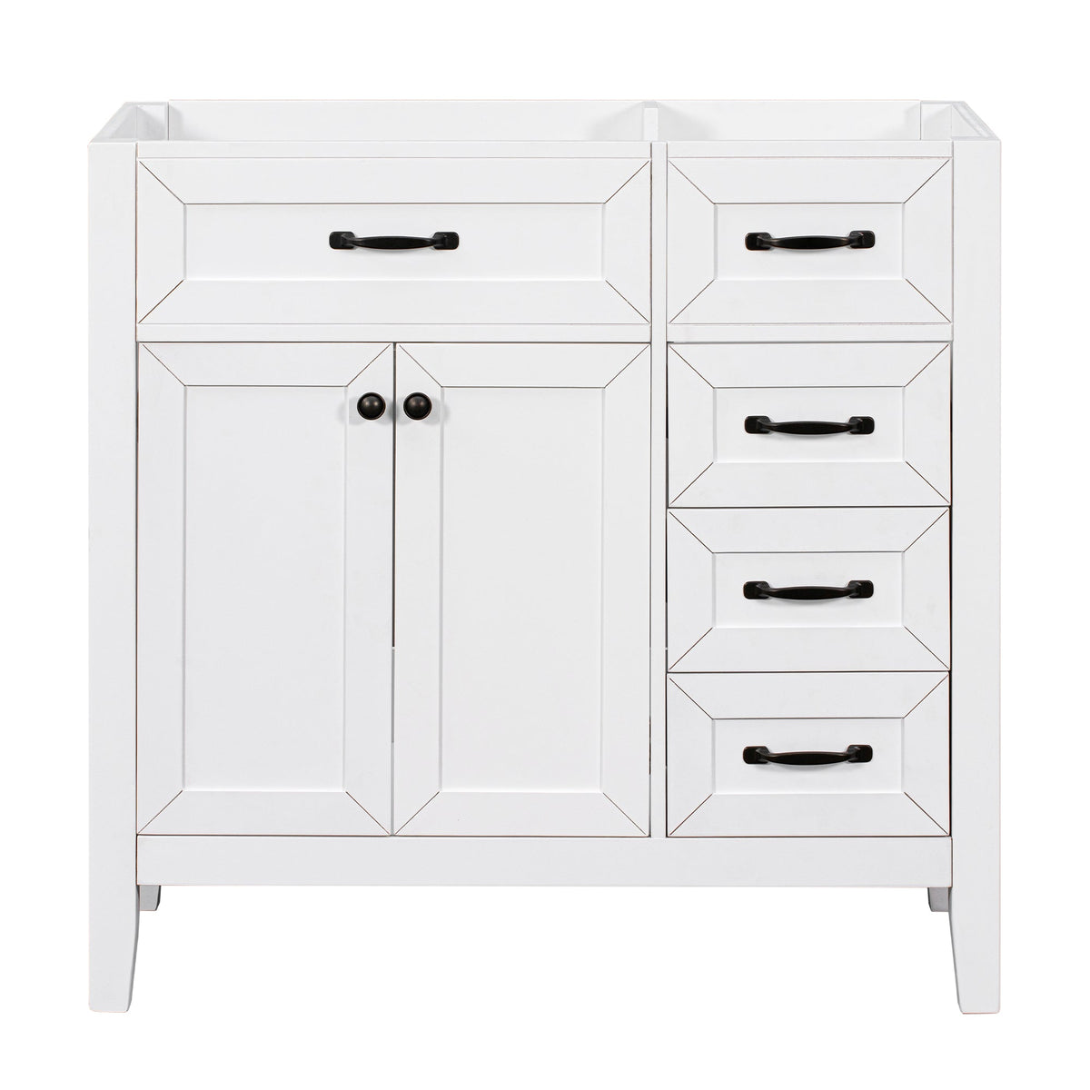 36" Bathroom Vanity Without Sink, Cabinet Base Only