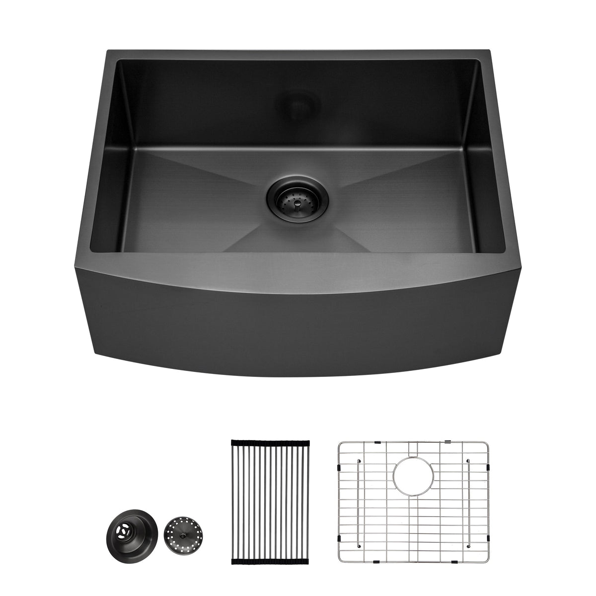 24" x 21" x 10" Gunmetal Kitchen Sink