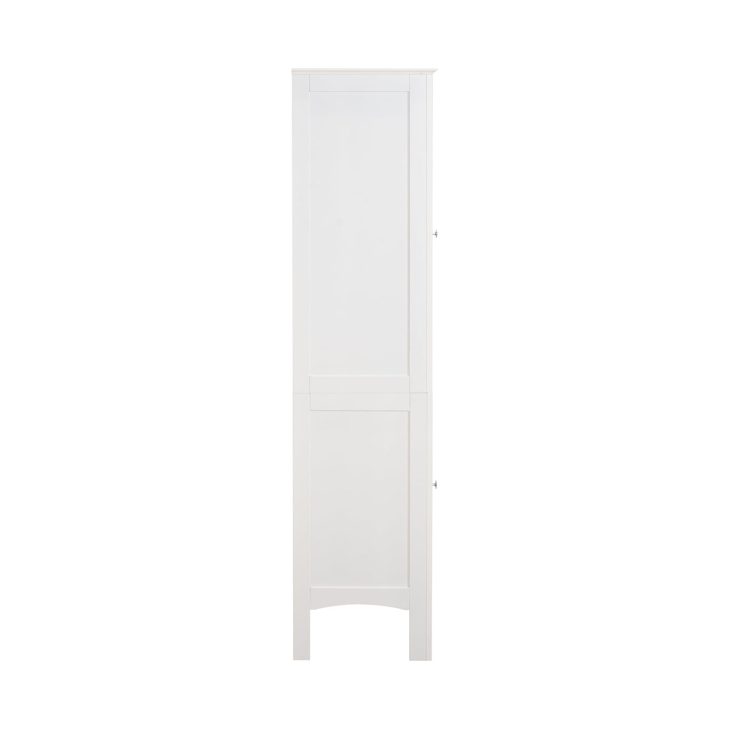 Tall Narrow Tower Freestanding Cabinet with 2 Shutter Doors