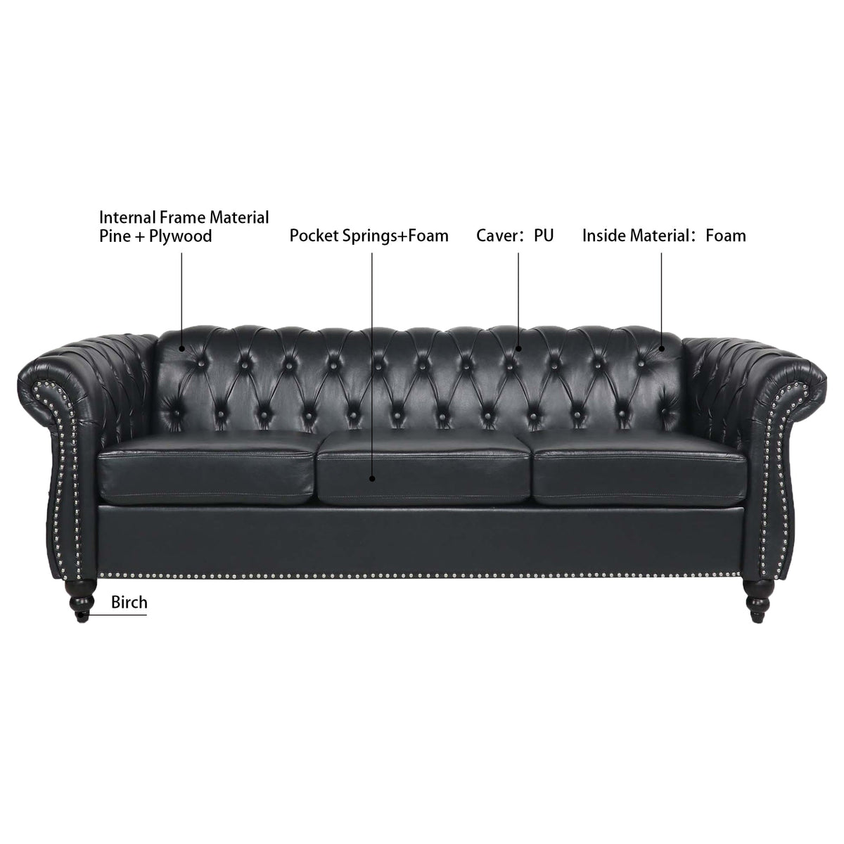 84.65" Sofa