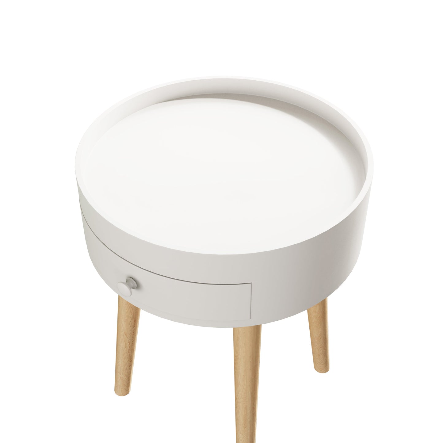 18"H Nightstand with Storage Drawer