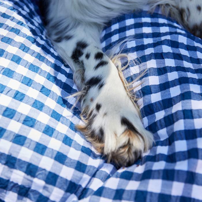 JUNA Bæk&Bølge Duvet Cover Set, Full, Dark Blue/White