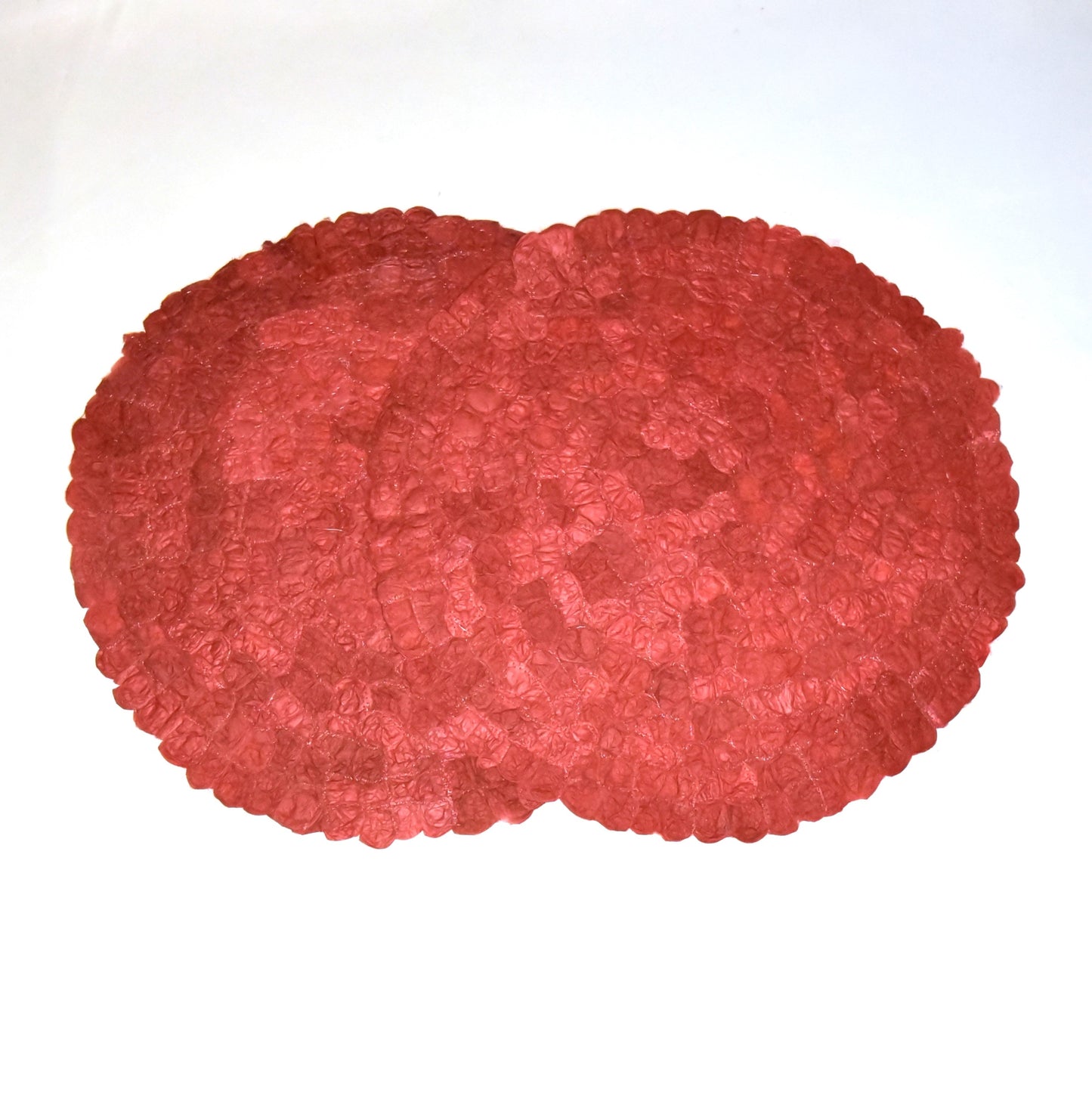 Mulberry Silk Charger (Pair) - Egyptian Red