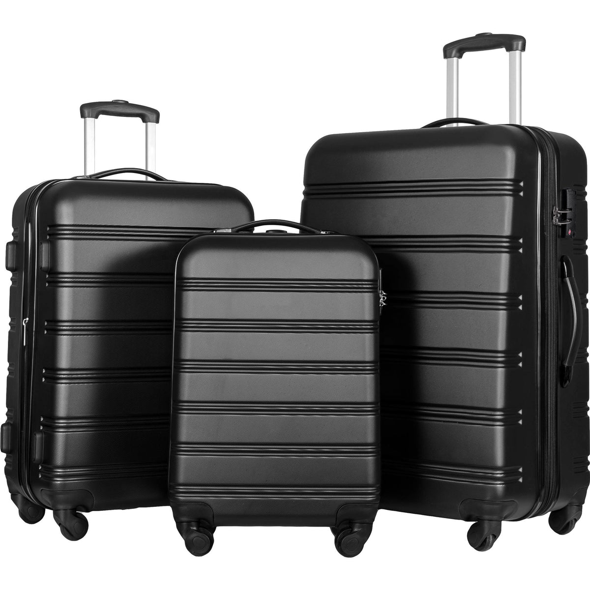 3 Piece Hardside Spinner Suitcase Set with TSA Lock