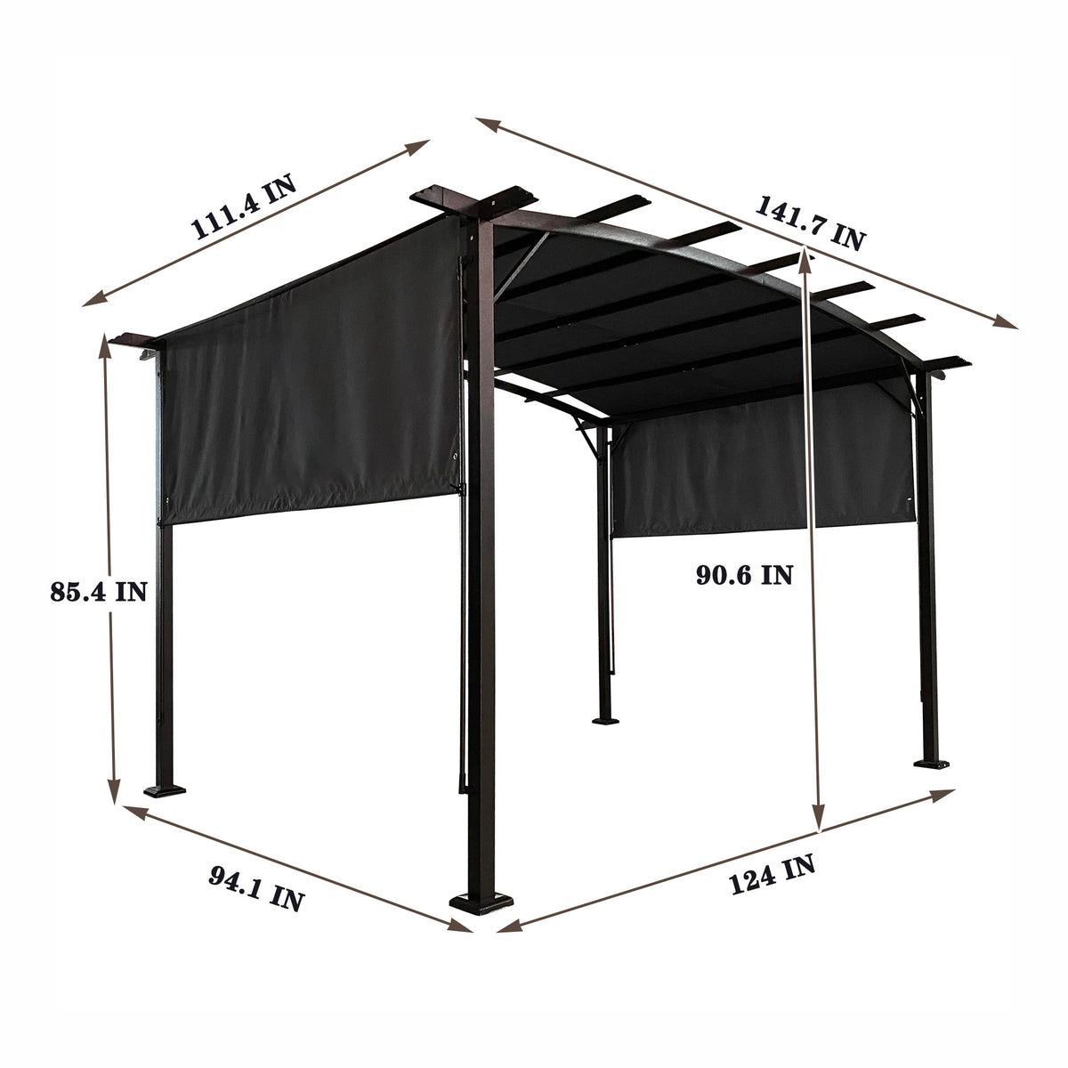 12 x 9 Ft Outdoor Pergola Patio Gazebo