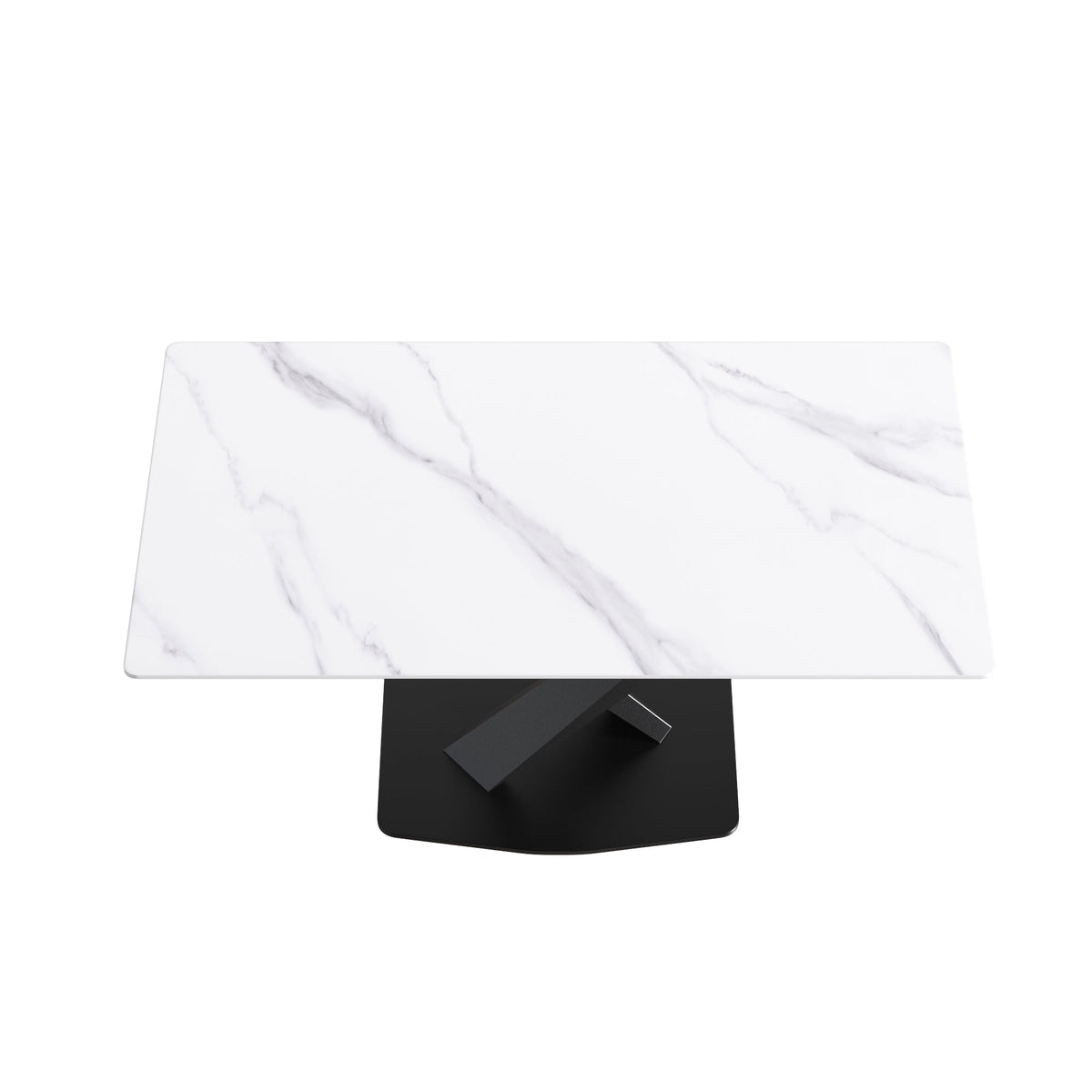 63-Inch Modern Artificial Stone Dining Table