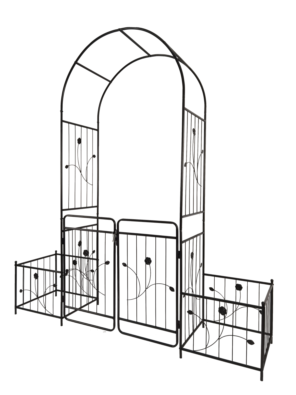Metal Garden Arch with Gate