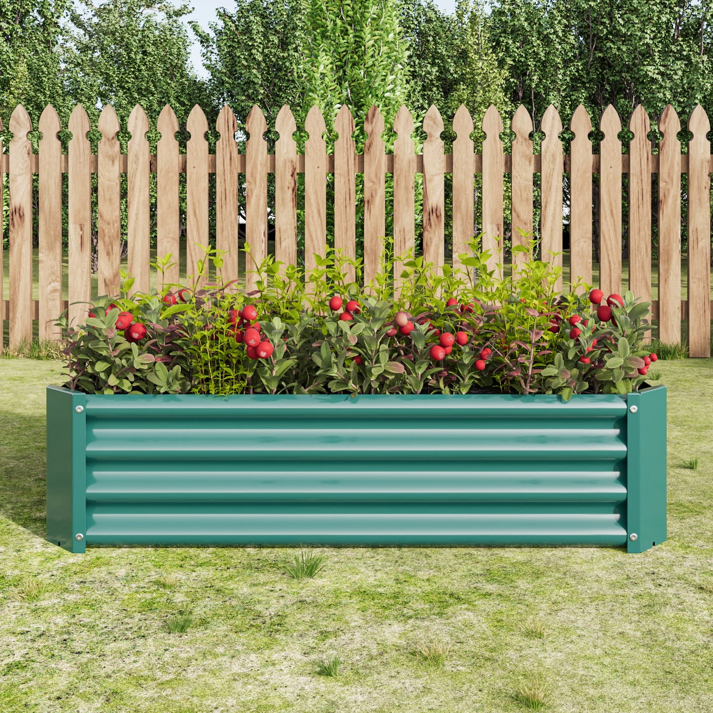 Metal Raised Garden Bed - Rectangle Planter