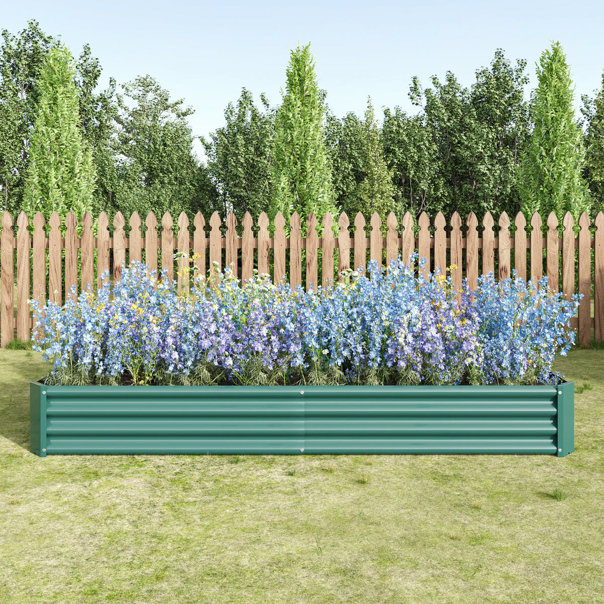 2-Piece Metal Raised Garden Bed