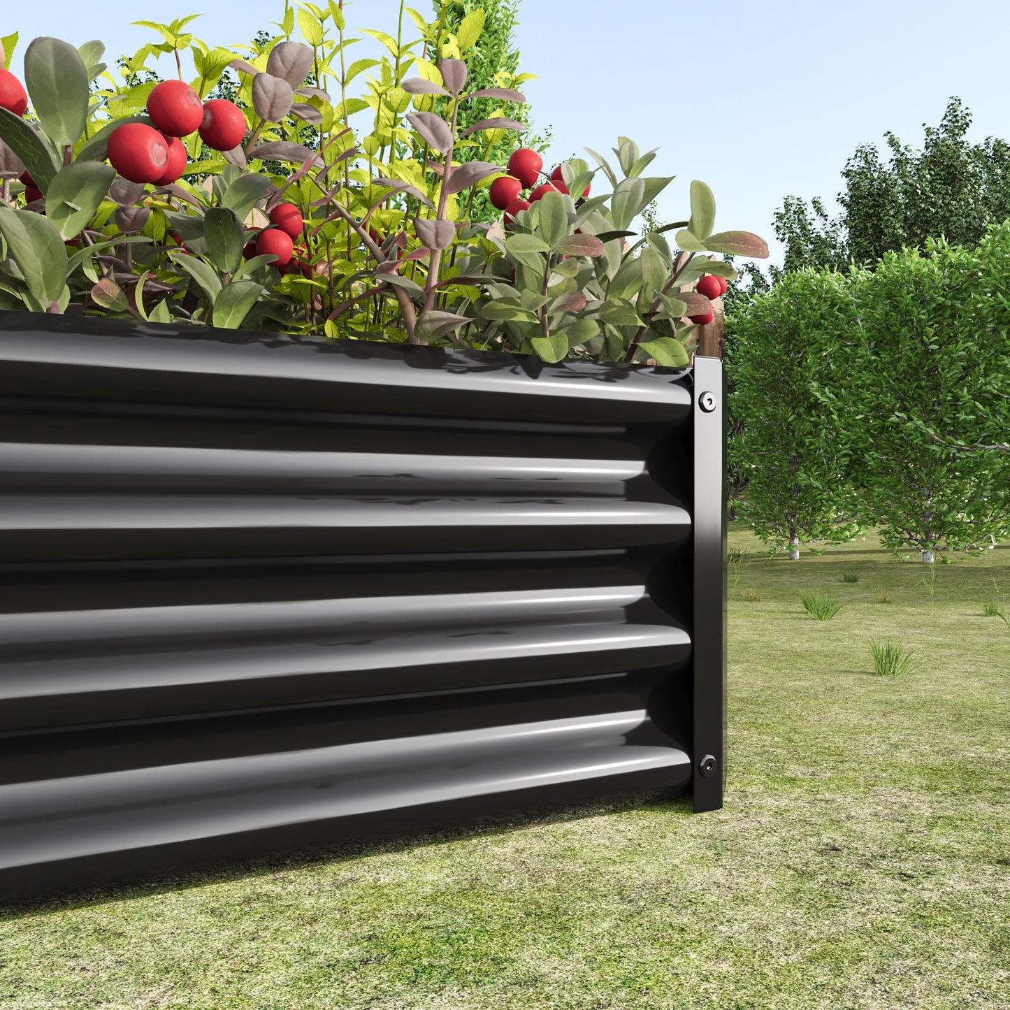 2-Piece Metal Raised Garden Bed