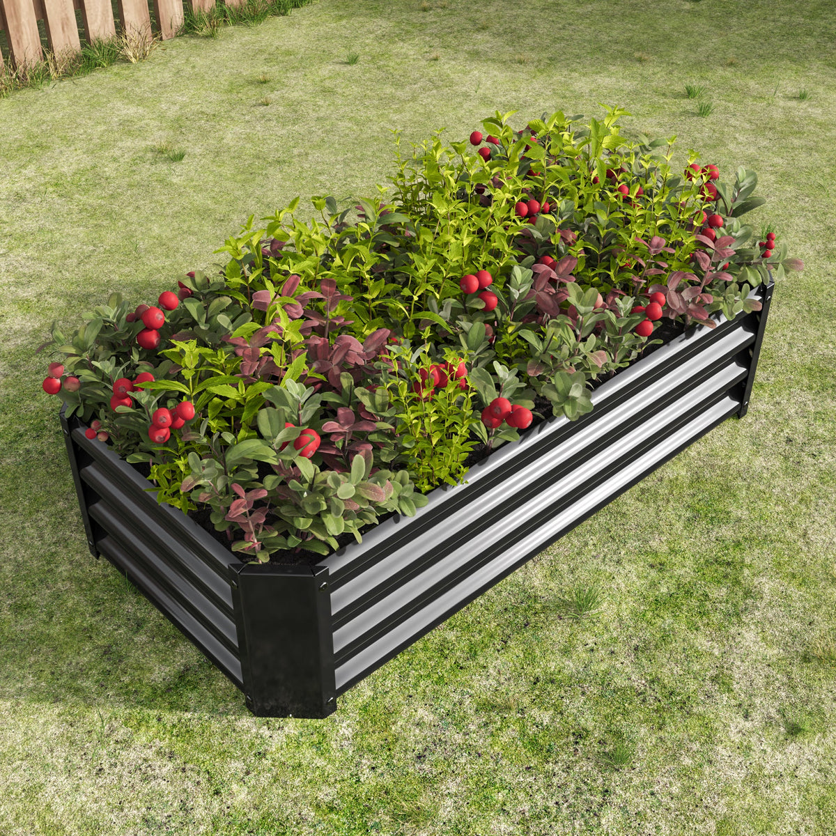 2-Piece Metal Raised Garden Bed