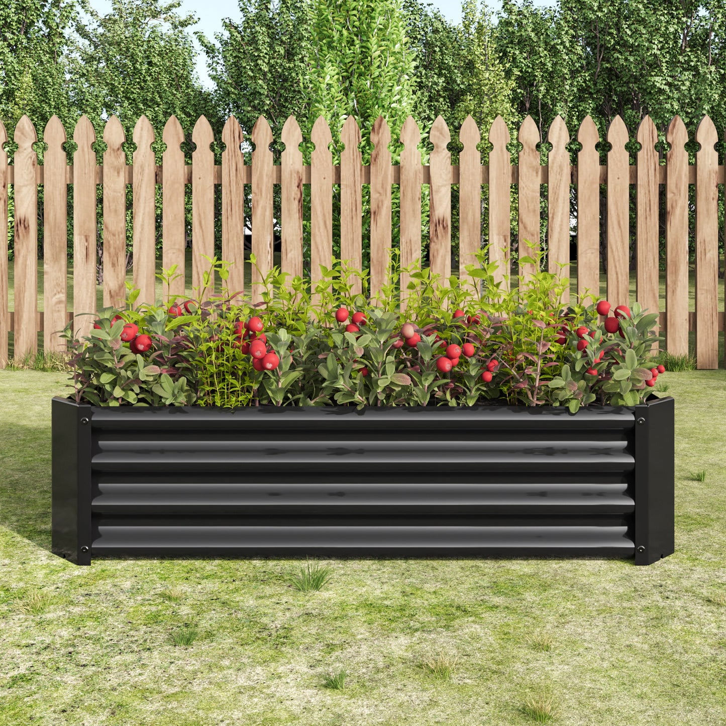 2-Piece Metal Raised Garden Bed