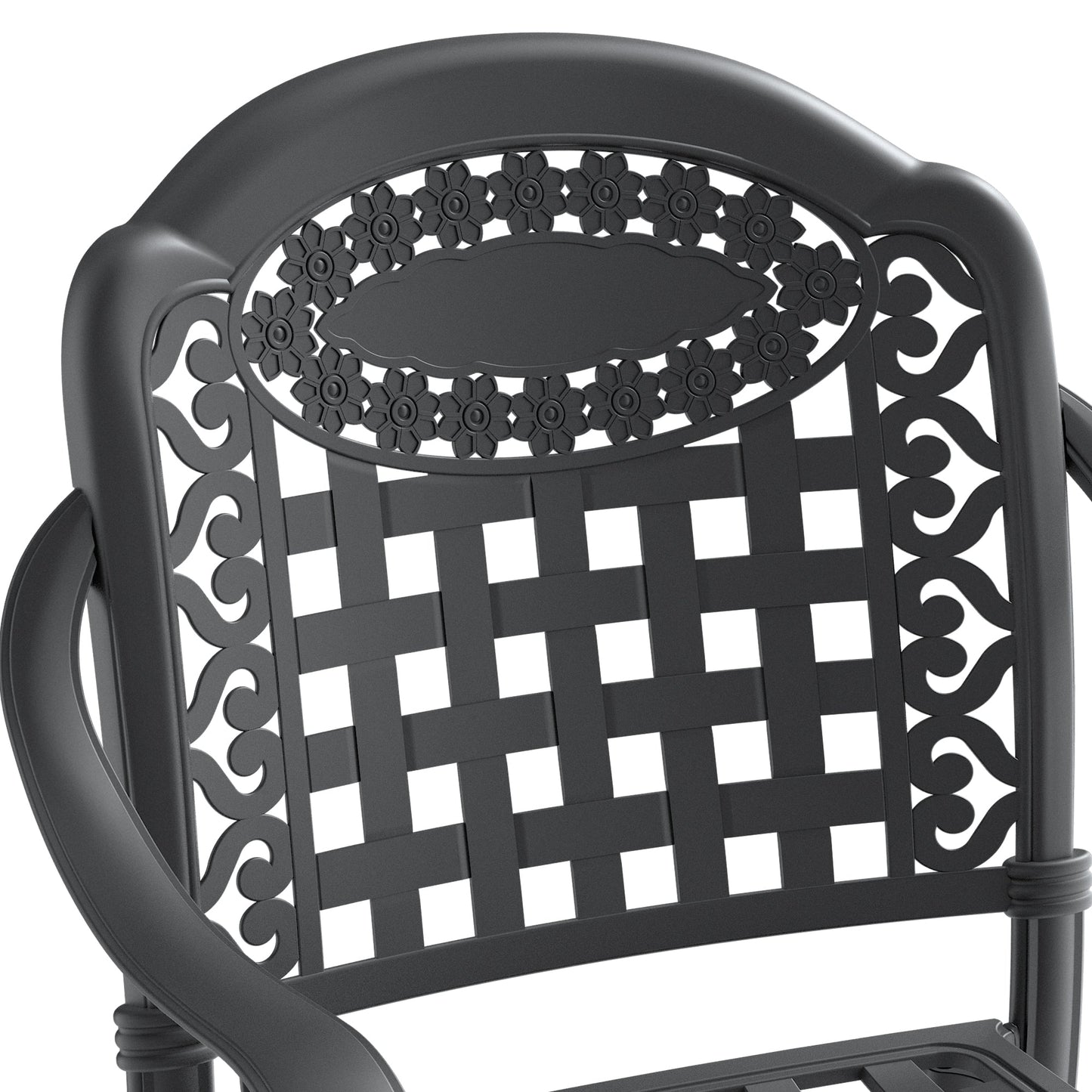 5-Piece Set Of Cast Aluminum Patio Furniture