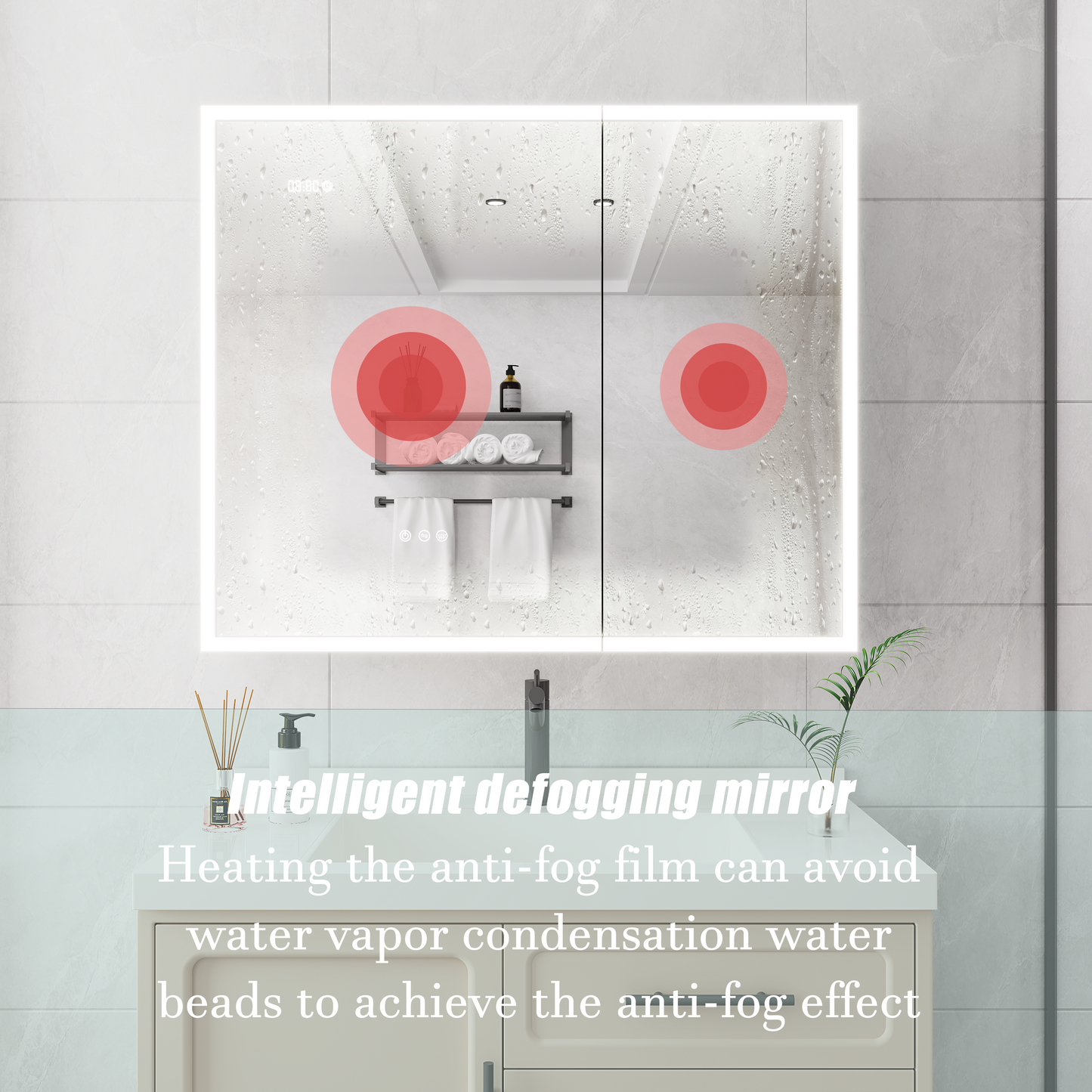 LED Bathroom Medicine Cabinet with Mirror