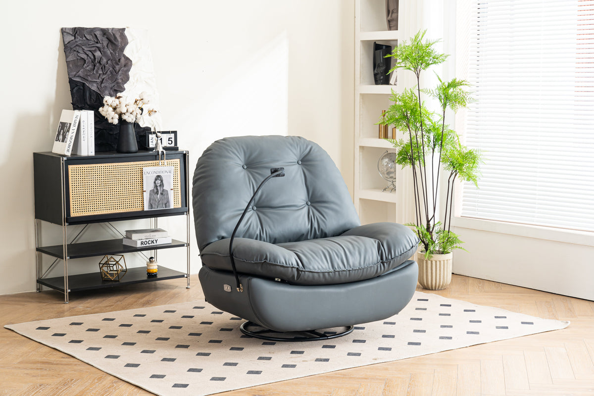 Power Recliner Swivel Glider with USB Charger & Bluetooth Music Player