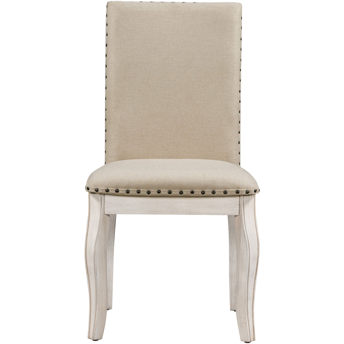 TREXM Set of 2 Dining Chairs with Upholstered Fabric