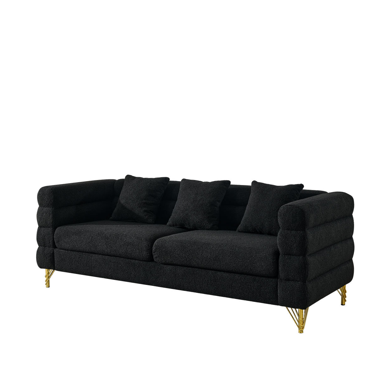 81 Inch Oversized 3 Seater Sectional Sofa