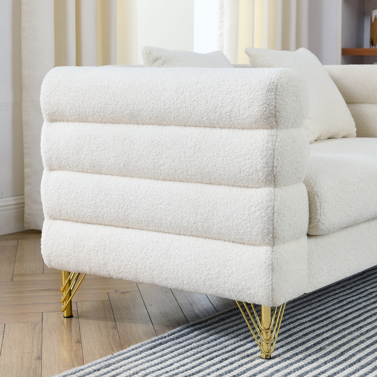 81 Inch Oversized 3 Seater Sectional Sofa