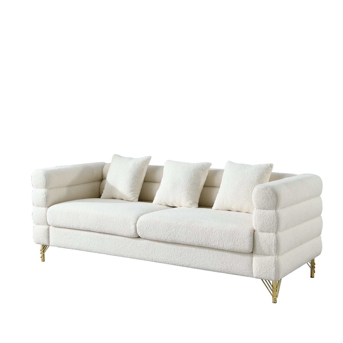 81 Inch Oversized 3 Seater Sectional Sofa