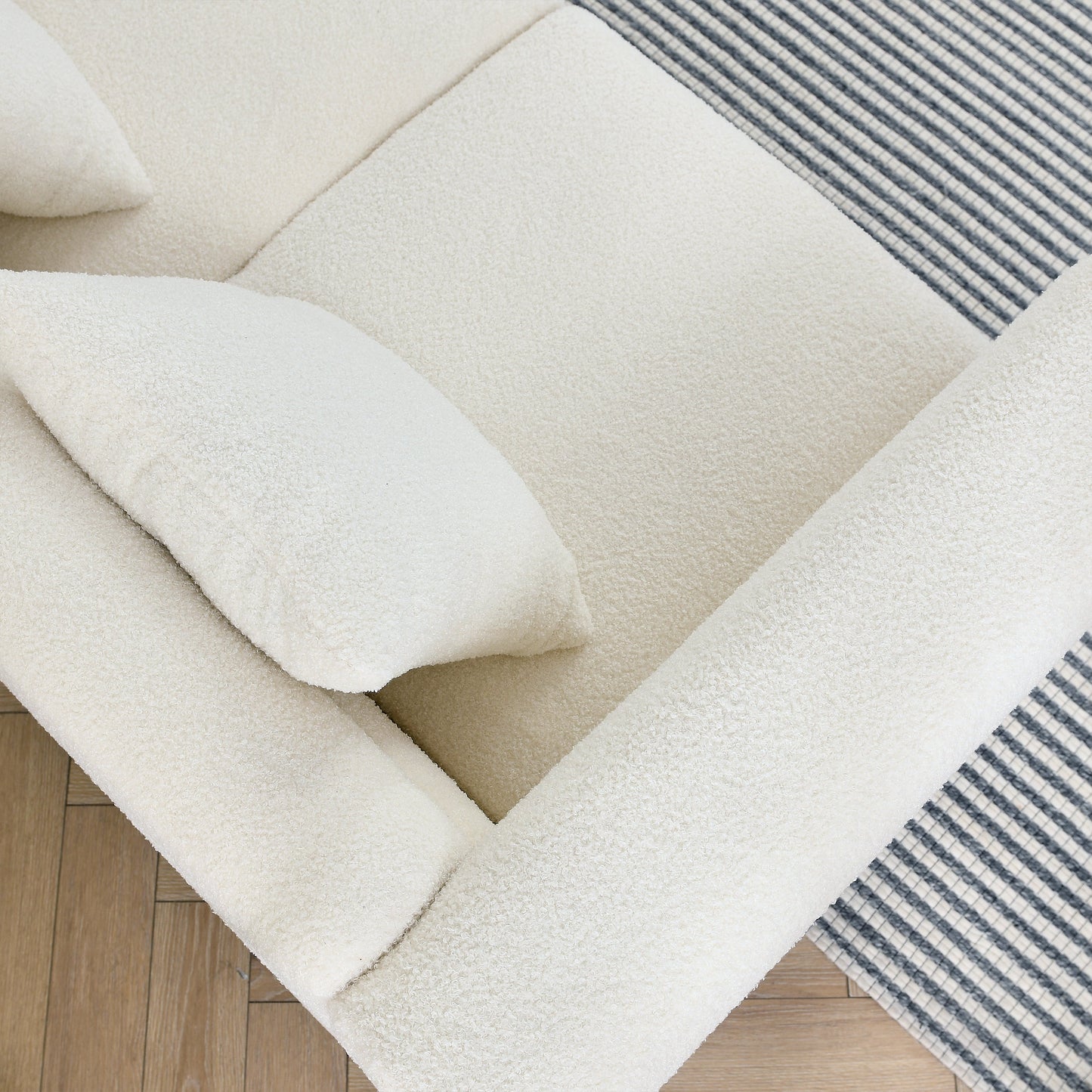 81 Inch Oversized 3 Seater Sectional Sofa