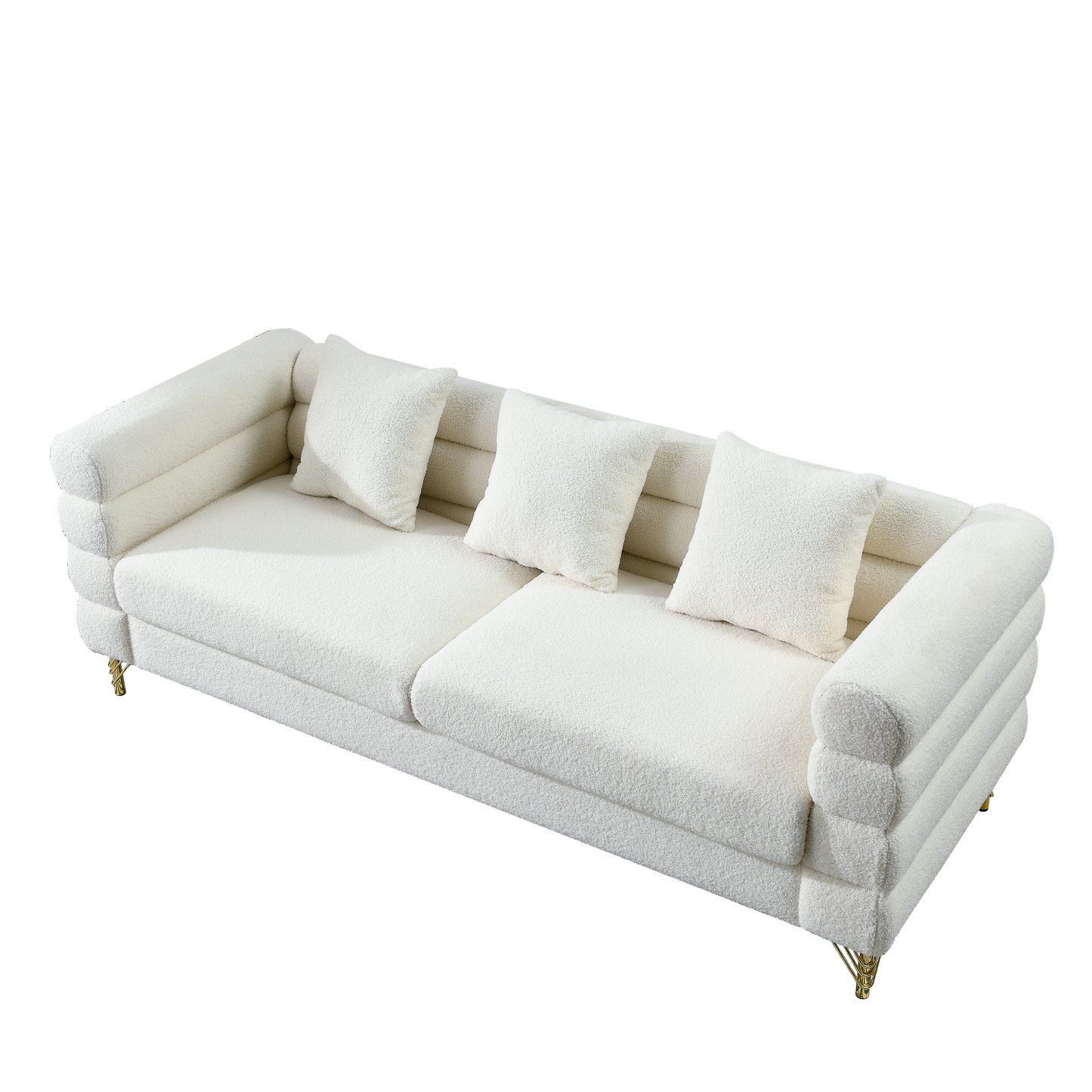 81 Inch Oversized 3 Seater Sectional Sofa