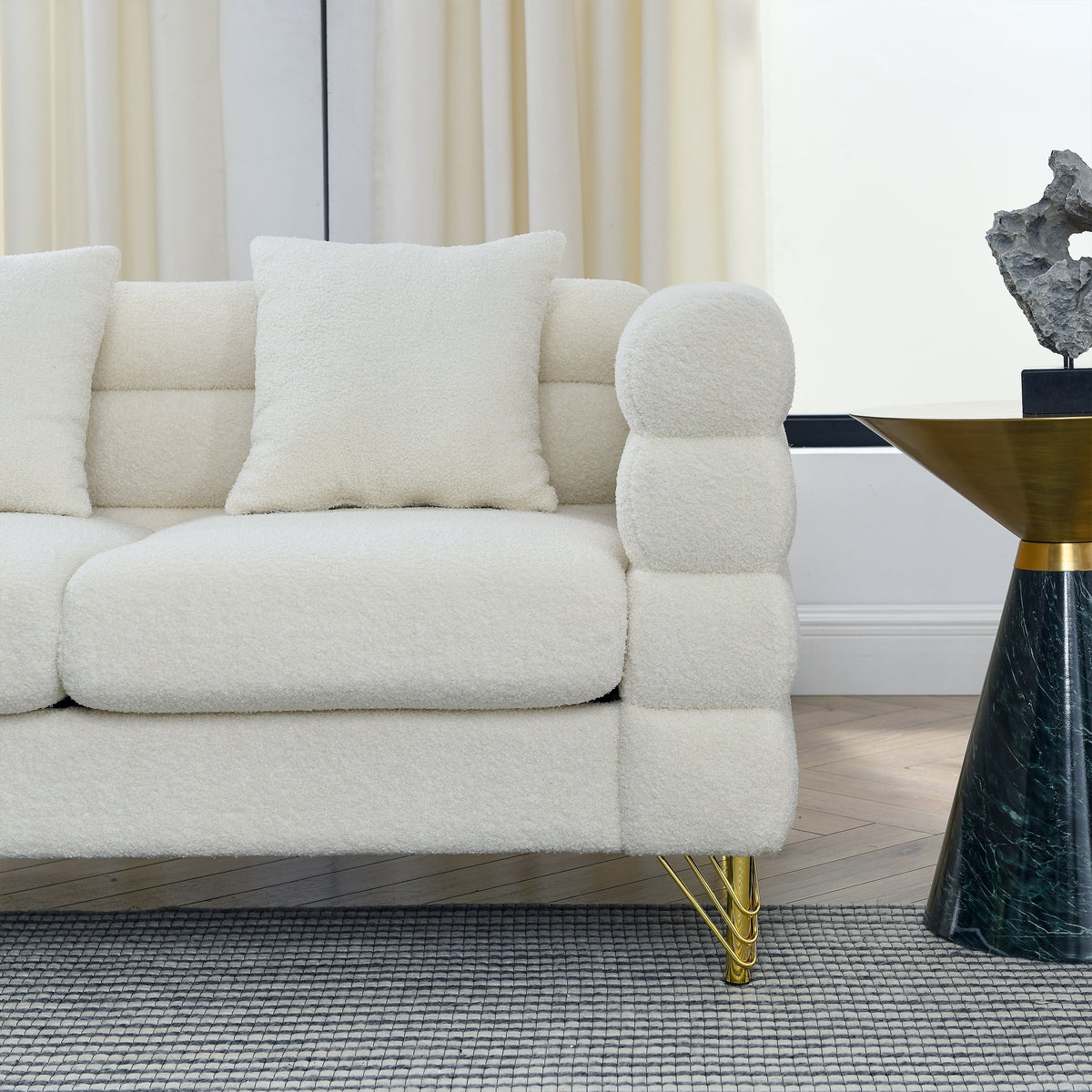 81 Inch Oversized 3 Seater Sectional Sofa