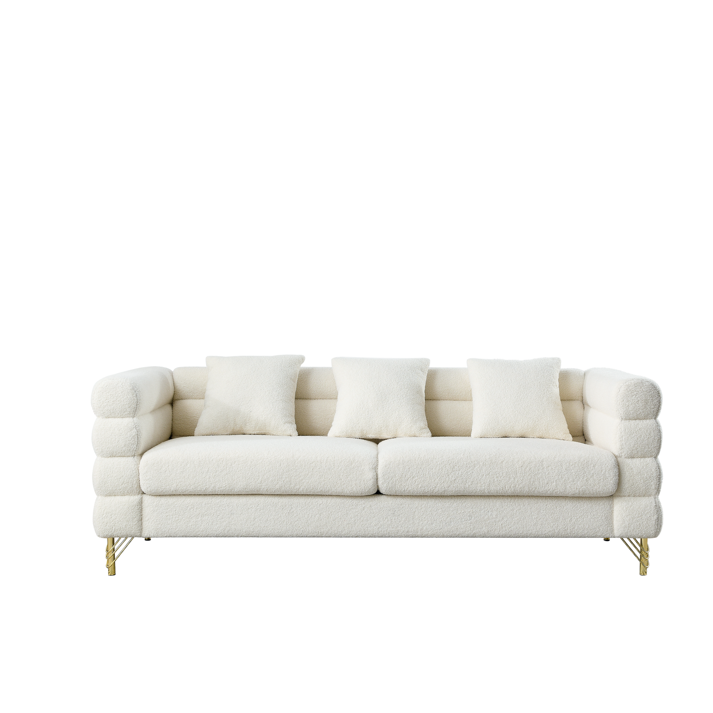 81 Inch Oversized 3 Seater Sectional Sofa