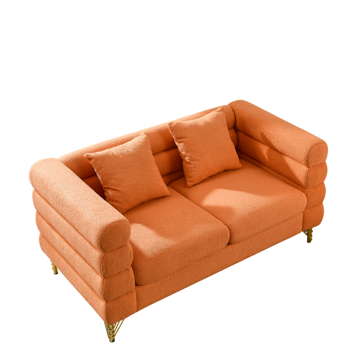 60 Inch Oversized 2 Seater Sectional Sofa