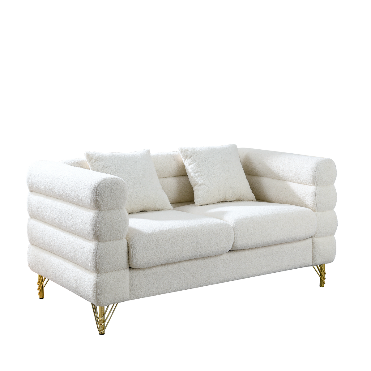 60-Inch Oversized 2 Seater Sectional Sofa