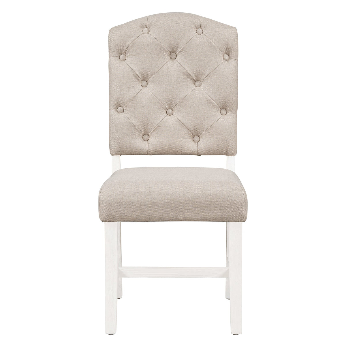 TREXM Retro Style Dining Chair Set with 4 Upholstered Chairs