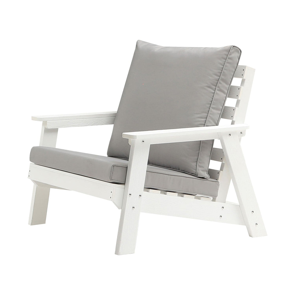 HIPS All-Weather Outdoor Single Sofa with Cushion
