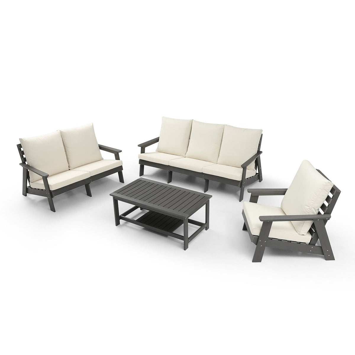 HIPS 3 Seater Outdoor Garden Sofa Set