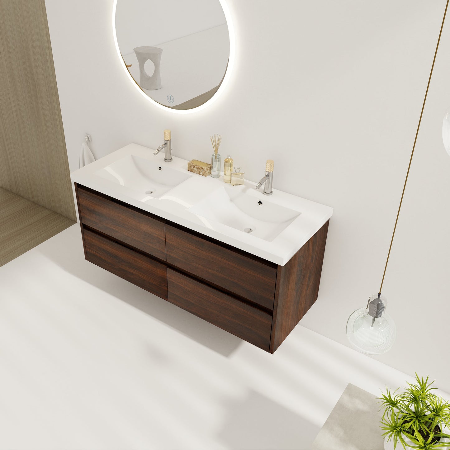 48 Inch Bathroom Vanity With Dual Sink
